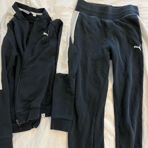 PUMA sweats set zip up